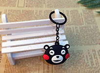 雙面滴膠LED燈熊本熊鑰匙扣