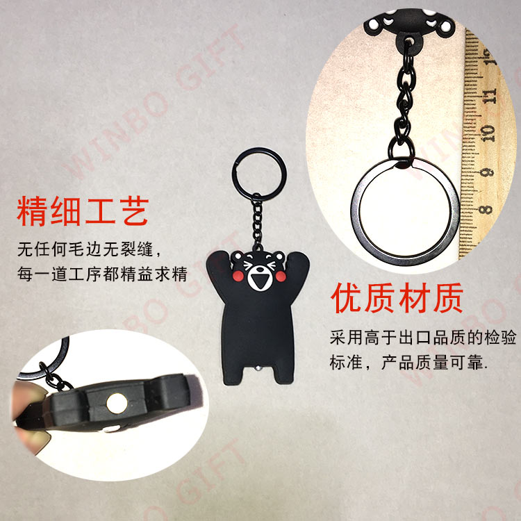 LED燈熊本熊鑰匙扣產品細節