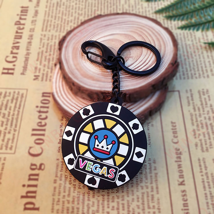 大嘴猴軟膠LED鑰匙扣